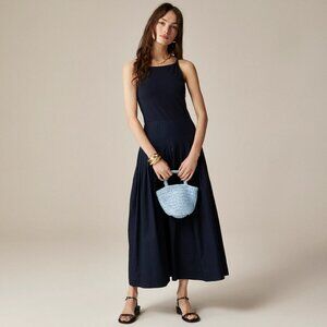 J. Crew Navy Midi Dress